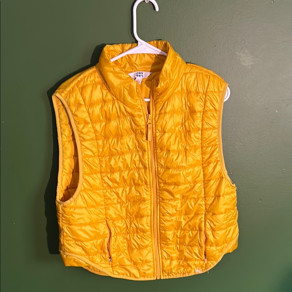 JoyLab Yellow Quilted Vest